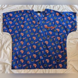 Scrub Dudz University Of Florida Gators Scrub Top Size XL